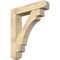 Ekena Millwork Merced Craftsman Rough Sawn Bracket w/ Offset Brace, Douglas Fir, 8"W x 38"D x 44"H BKT0806X38X44MRC04RDF - alternate 1